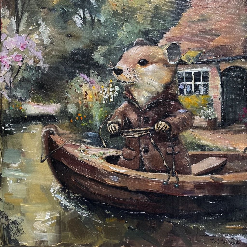 Mouse in boat